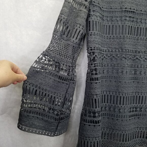 Gray Lace Women Top - Picture 12 of 16